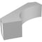 Ekena Millwork 5 1/2-in. W x 20-in. D x 20-in. H Westlake Architectural Grade PVC Knee Brace BRCP055X20X20WTL - alternate 3
